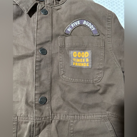 Zara brand new coverall/jumpsuit. Size 3-4. Colour brown - Picture 2 of 7